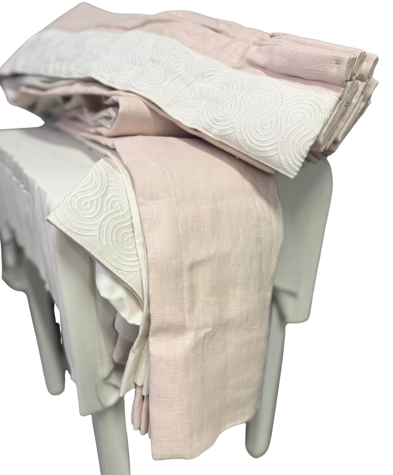 Pair of Pleated Custom Drapery Panels