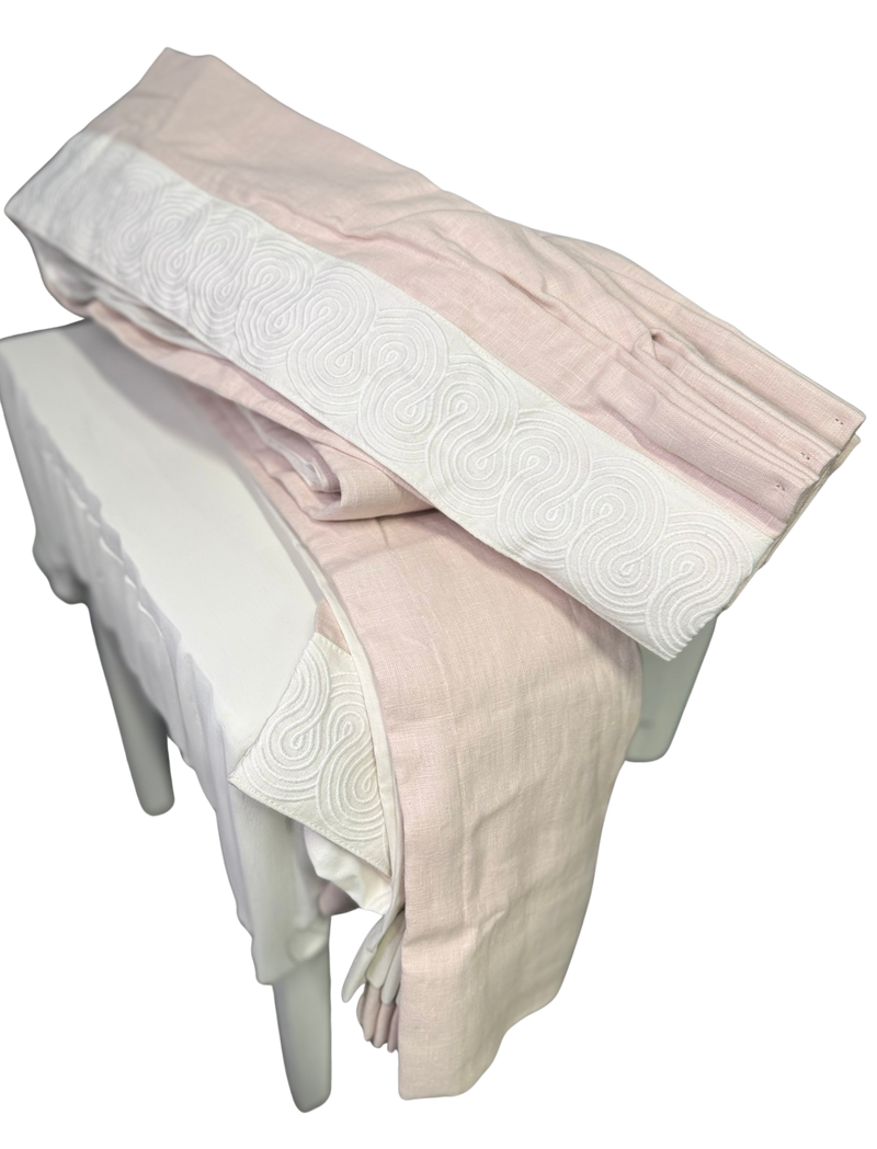 Pair of Pleated Custom Drapery Panels