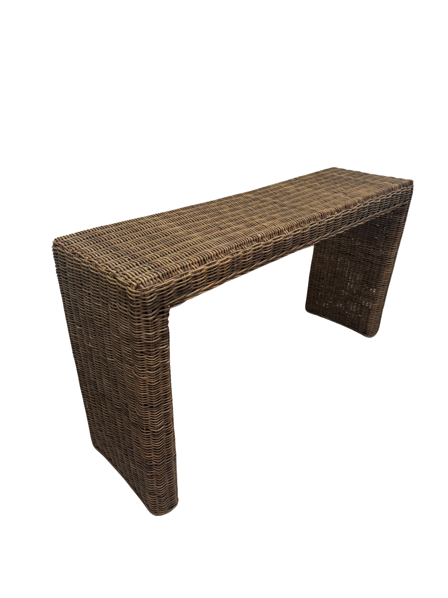 Wicker Console Table