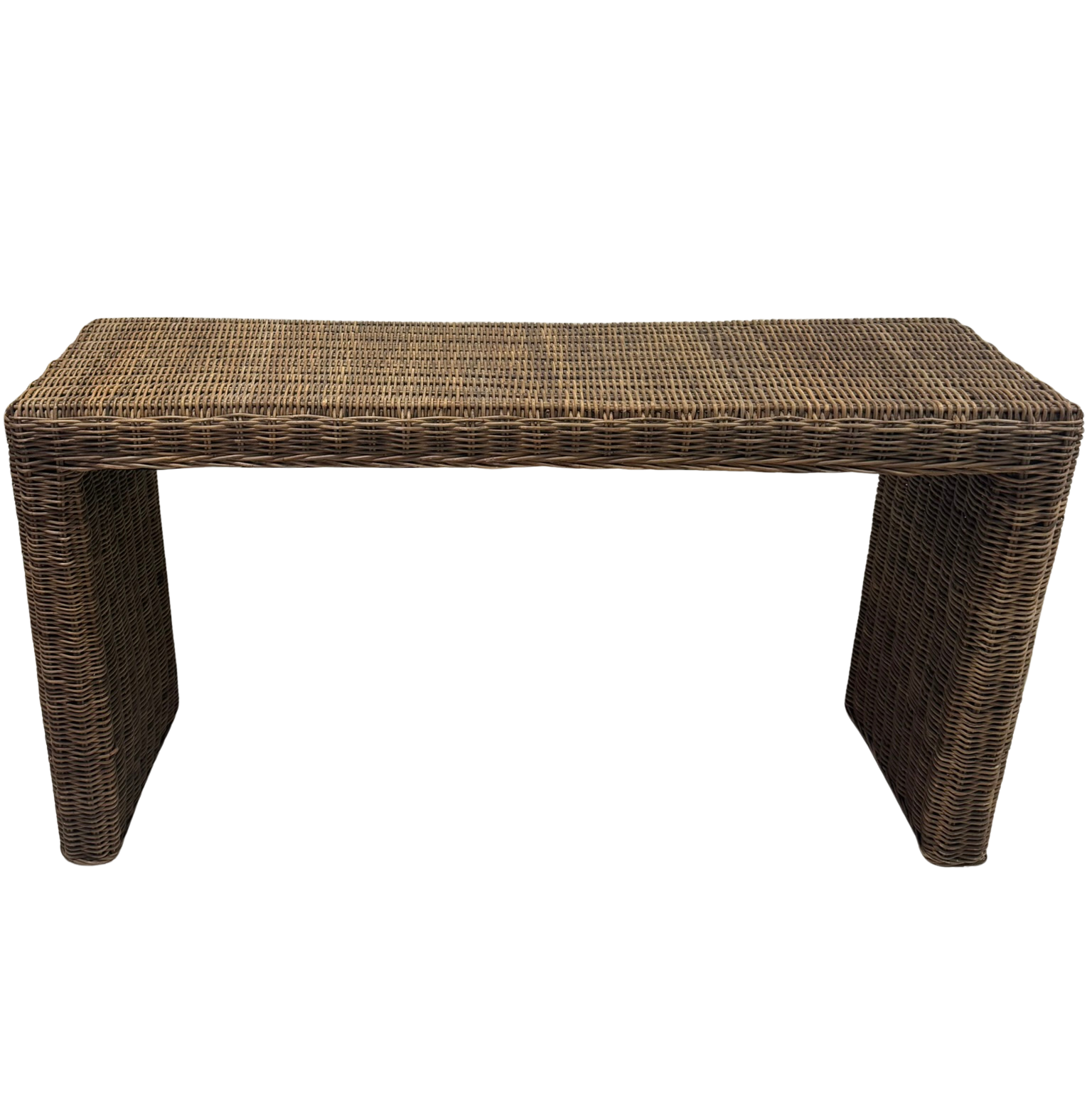 Wicker Console Table