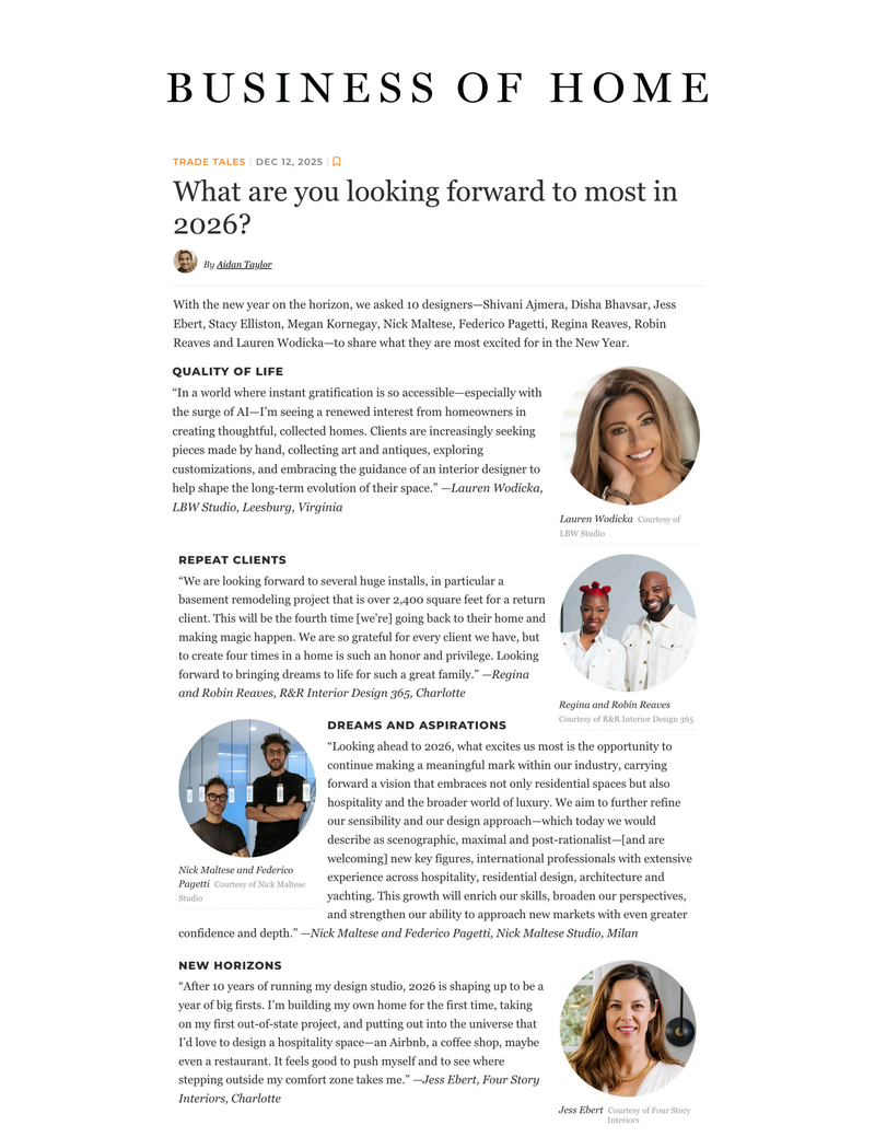 What are you looking forward to most in 2026?