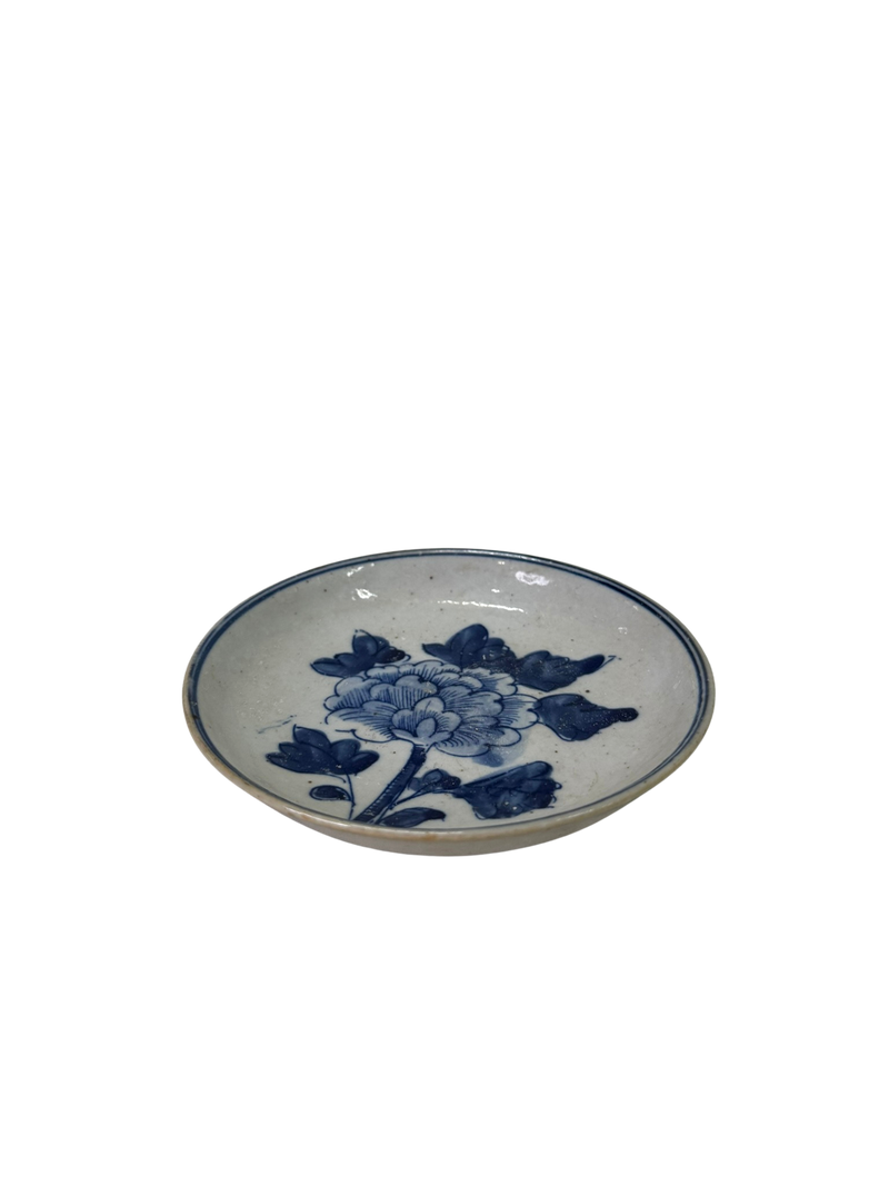 Blue Flower Decorative Plate