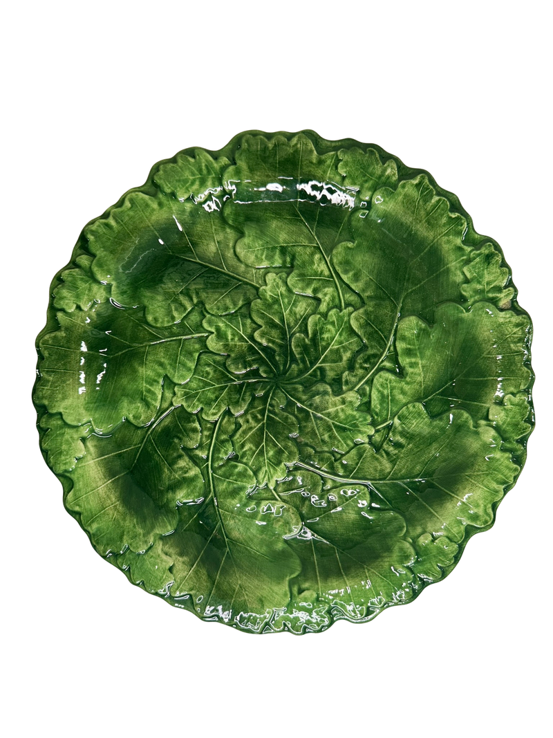 Set of Green Italian Plates