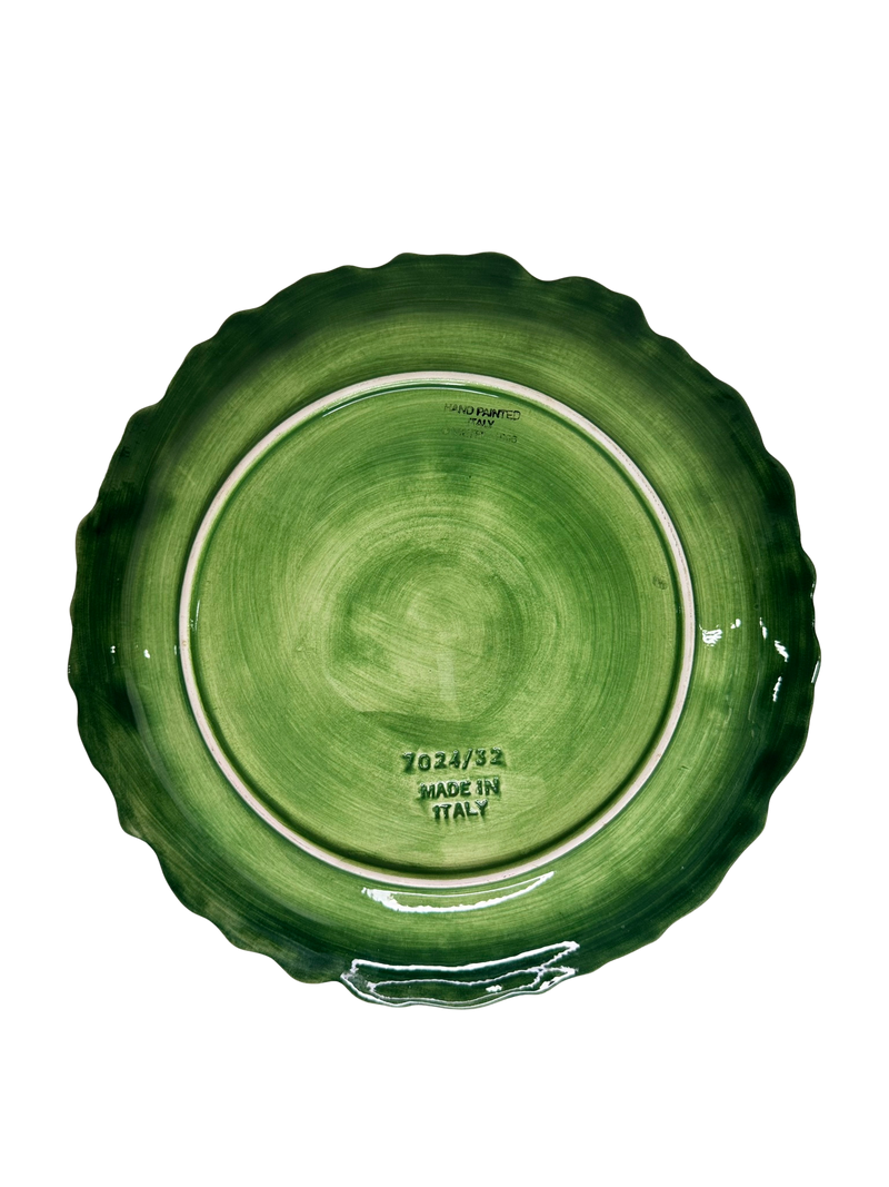 Set of Green Italian Plates